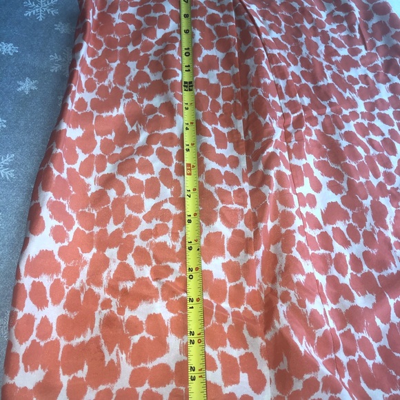 J Crew XS Orange Ivory gold btn Blouse Silk - Picture 5 of 6